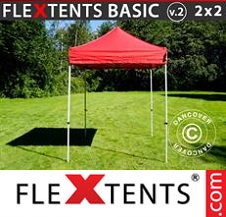 Faltzelt FleXtents Basic 2x2m Rot