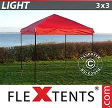 Faltzelt FleXtents Light 3x3m Rot