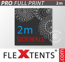 Faltzelt FleXtents PRO mit vollflächigem Digitaldruck 2m 