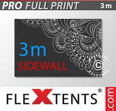 Faltzelt FleXtents PRO mit vollflächigem Digitaldruck 3m