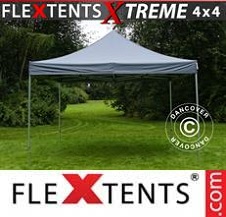 Faltzelt Flextents Pro Xtreme 4x4m Grau