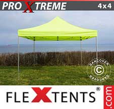 Faltzelt Flextents Pro Xtreme 4x4m Neongelb/Grün