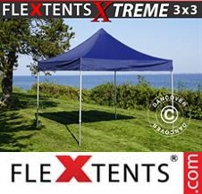 Faltzelt Flextents Pro Xtreme 3x3m Dunkeblau