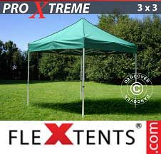 Faltzelt Flextents Pro Xtreme 3x3m Grün