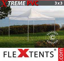 Faltzelt Flextents Pro Xtreme 3x3m Transparent