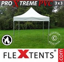 Faltzelt Flextents Pro Xtreme 3x3m, Weiß